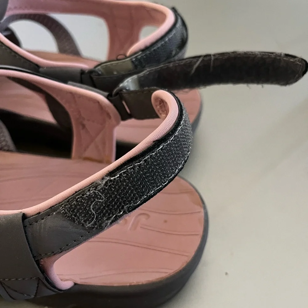 Elegant Pink and Gray Women's Sandals
